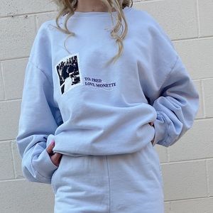 NWOT Boys Lie What is Love Crewneck